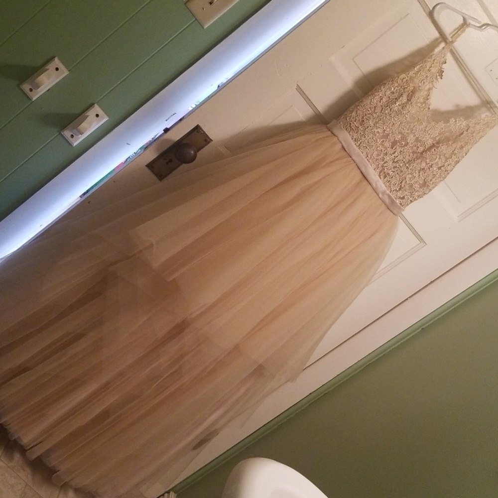 Unbranded champagne ballgown